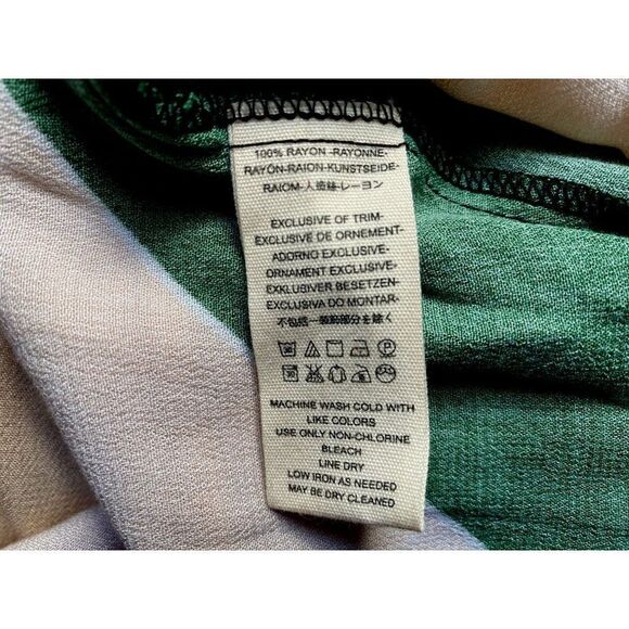 Free People Trapeze High Tie Neck Open V Mini Dress Top Multicolor Floral XS NEW - Picture 7 of 10